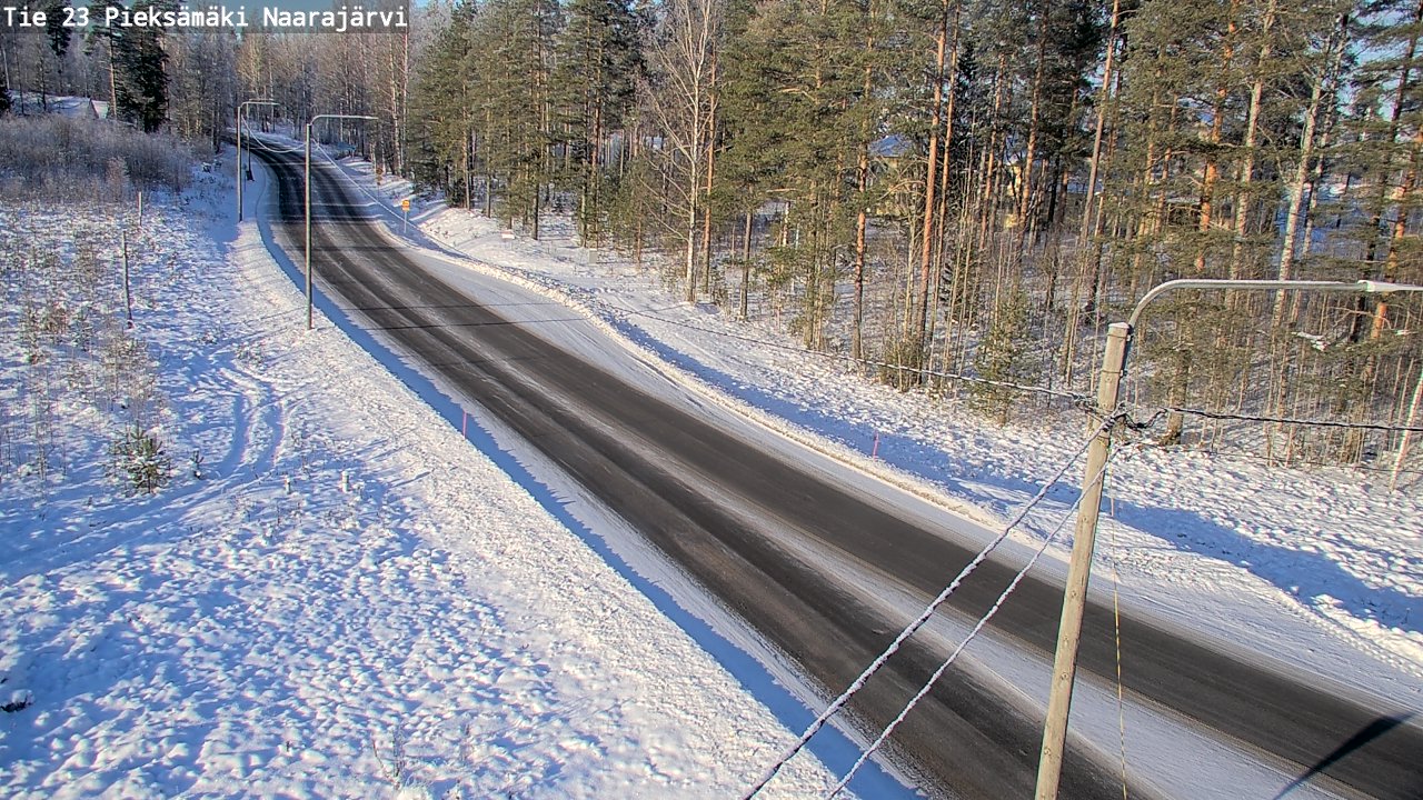 Weather Camera Image Road 23 Pieksämäki, Naarajärvi, Pieksämäki, Etelä-Savo