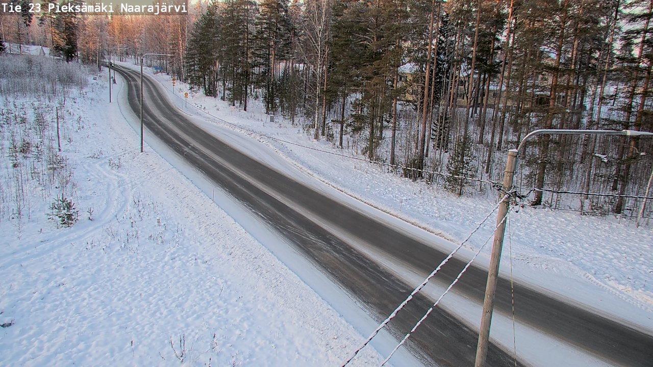 Weather Camera Image Road 23 Pieksämäki, Naarajärvi, Pieksämäki, Etelä-Savo