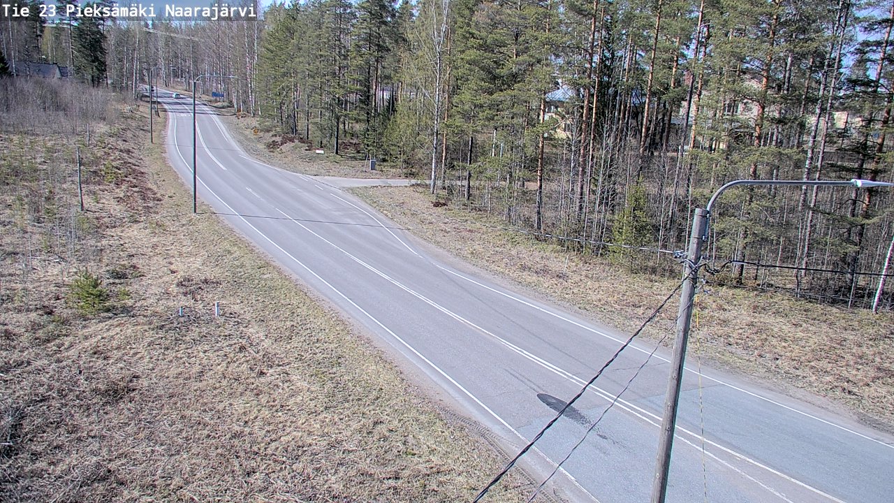 Weather Camera Image Väg 23 Pieksämäki, Naarajärvi, Pieksämäki, Etelä-Savo