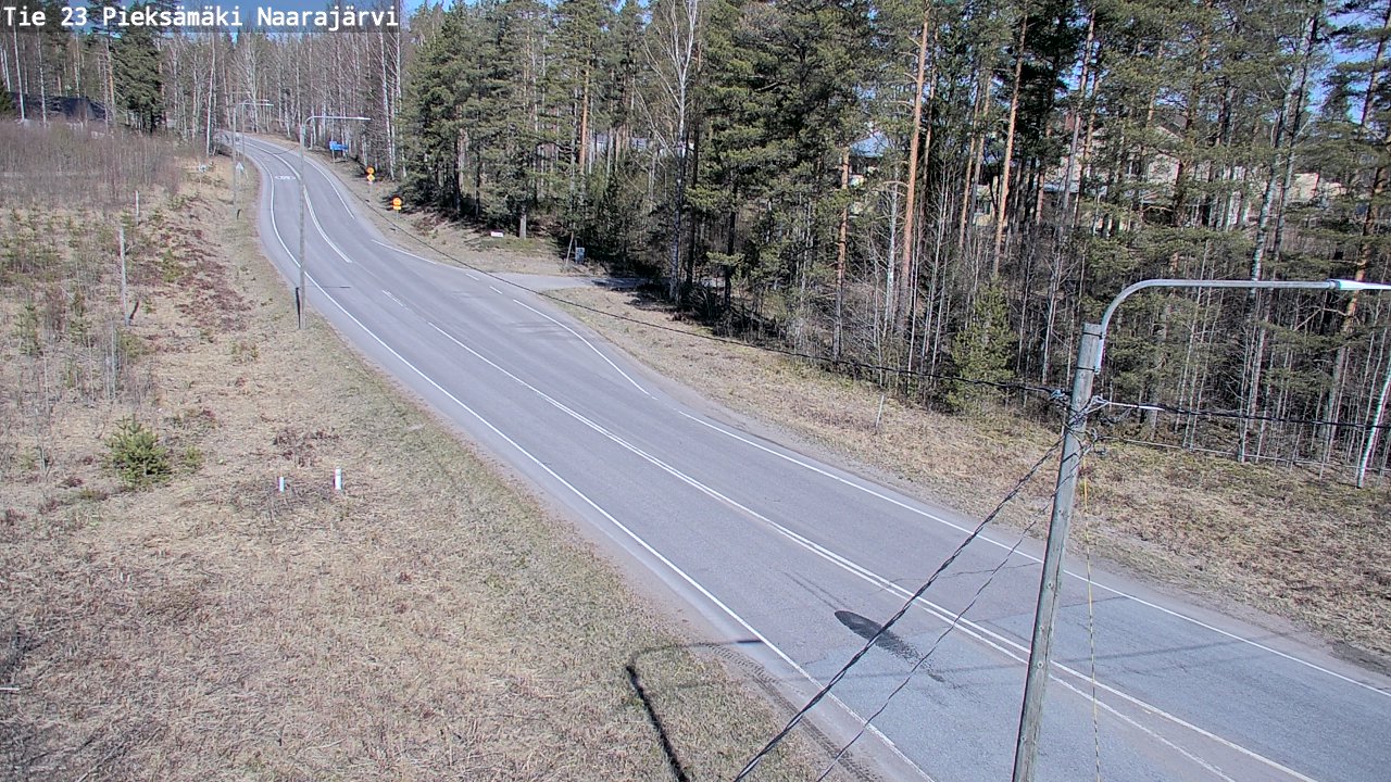 Weather Camera Image Väg 23 Pieksämäki, Naarajärvi, Pieksämäki, Etelä-Savo