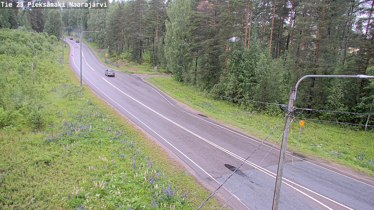 Weather Camera Image Väg 23 Pieksämäki, Naarajärvi, Pieksämäki, Etelä-Savo