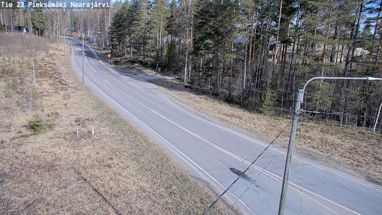 Weather Camera Image Väg 23 Pieksämäki, Naarajärvi, Pieksämäki, Etelä-Savo