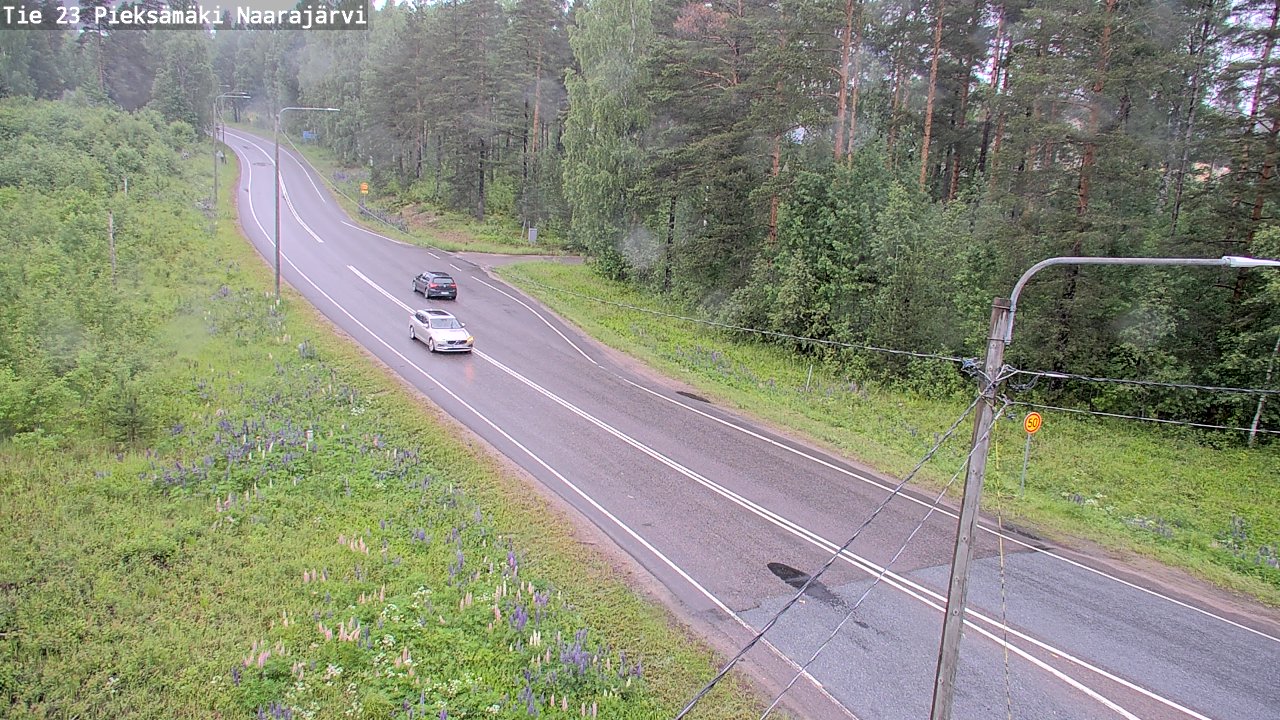 Weather Camera Image Väg 23 Pieksämäki, Naarajärvi, Pieksämäki, Etelä-Savo
