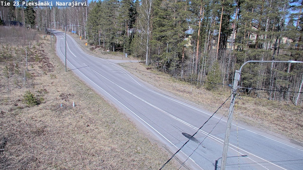 Weather Camera Image Väg 23 Pieksämäki, Naarajärvi, Pieksämäki, Etelä-Savo