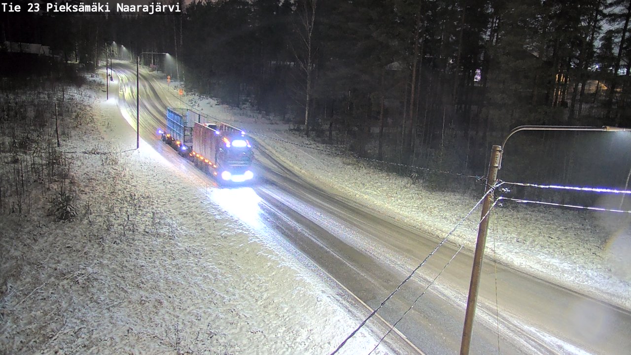 Weather Camera Image Väg 23 Pieksämäki, Naarajärvi, Pieksämäki, Etelä-Savo