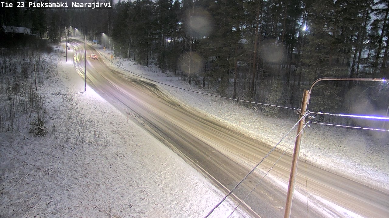 Weather Camera Image Väg 23 Pieksämäki, Naarajärvi, Pieksämäki, Etelä-Savo