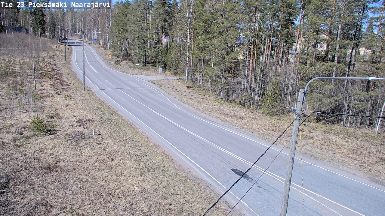 Weather Camera Image Väg 23 Pieksämäki, Naarajärvi, Pieksämäki, Etelä-Savo