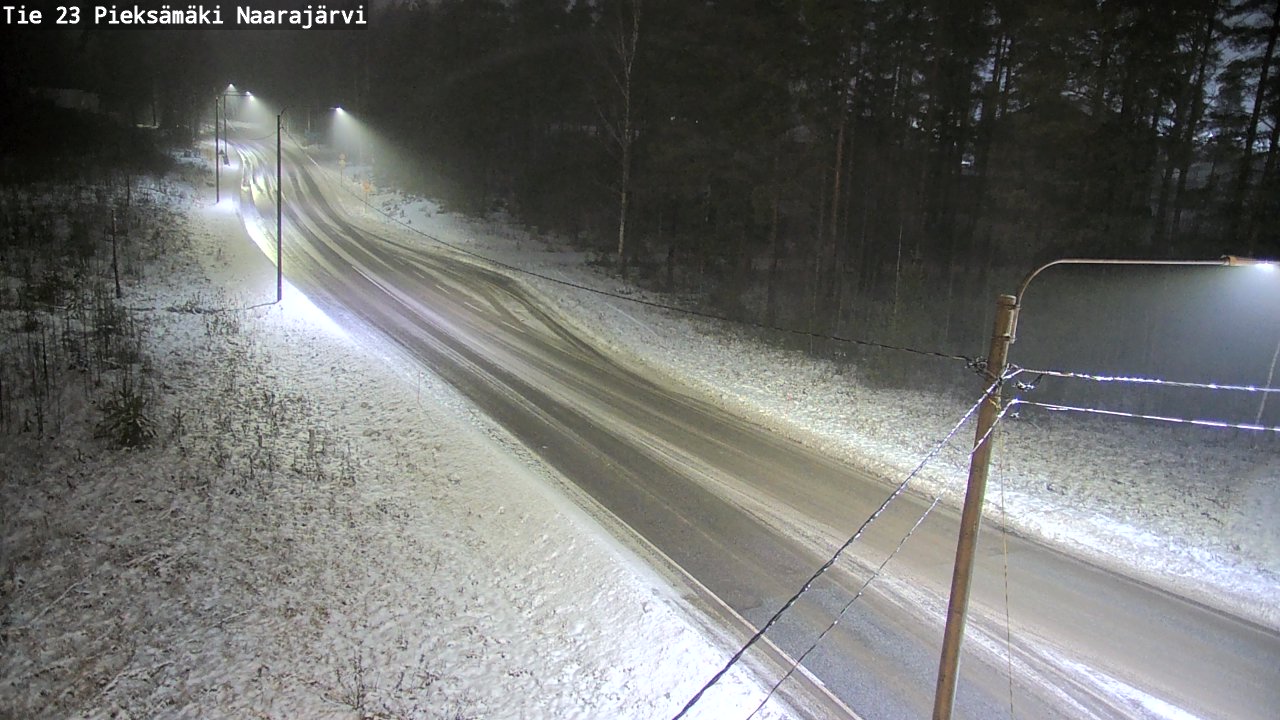 Weather Camera Image Väg 23 Pieksämäki, Naarajärvi, Pieksämäki, Etelä-Savo