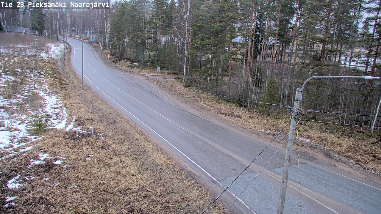 Weather Camera Image Väg 23 Pieksämäki, Naarajärvi, Pieksämäki, Etelä-Savo