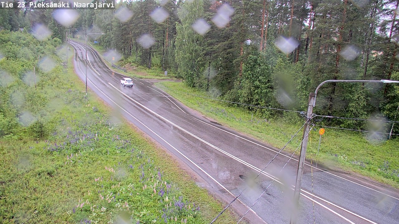 Weather Camera Image Väg 23 Pieksämäki, Naarajärvi, Pieksämäki, Etelä-Savo