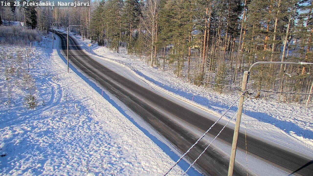 Weather Camera Image Road 23 Pieksämäki, Naarajärvi, Pieksämäki, Etelä-Savo