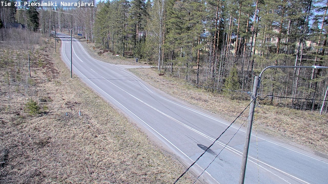 Weather Camera Image Väg 23 Pieksämäki, Naarajärvi, Pieksämäki, Etelä-Savo