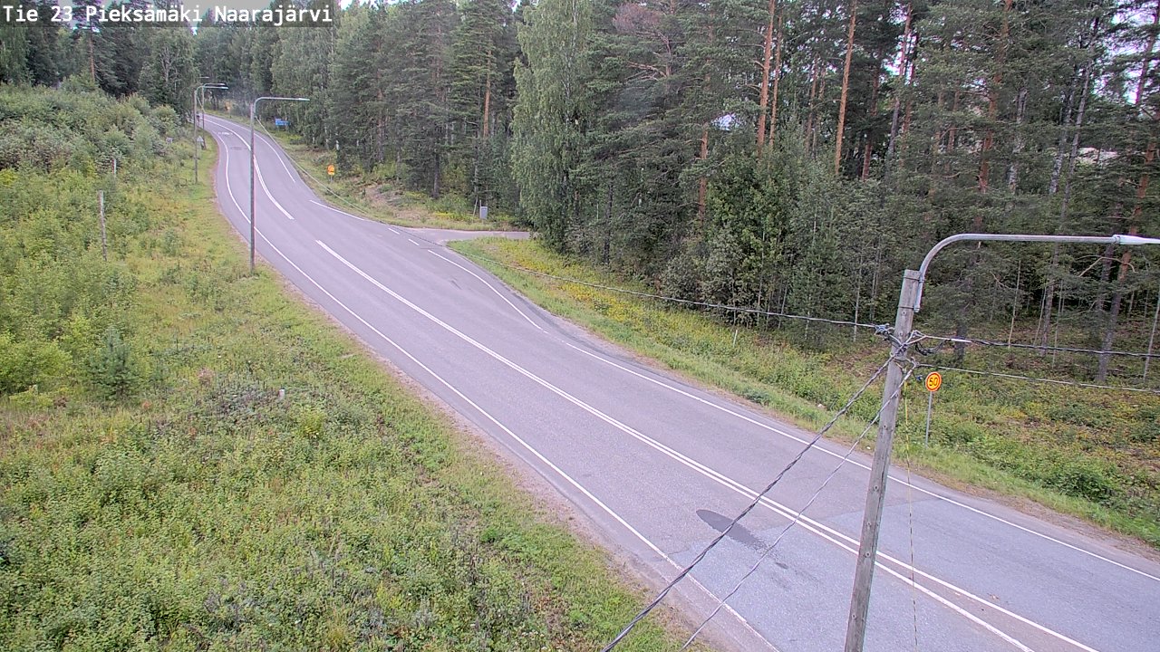Weather Camera Image Väg 23 Pieksämäki, Naarajärvi, Pieksämäki, Etelä-Savo
