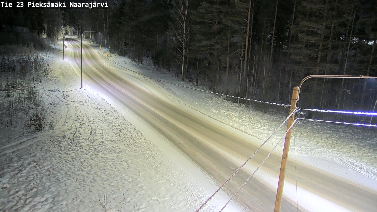 Weather Camera Image Road 23 Pieksämäki, Naarajärvi, Pieksämäki, Etelä-Savo