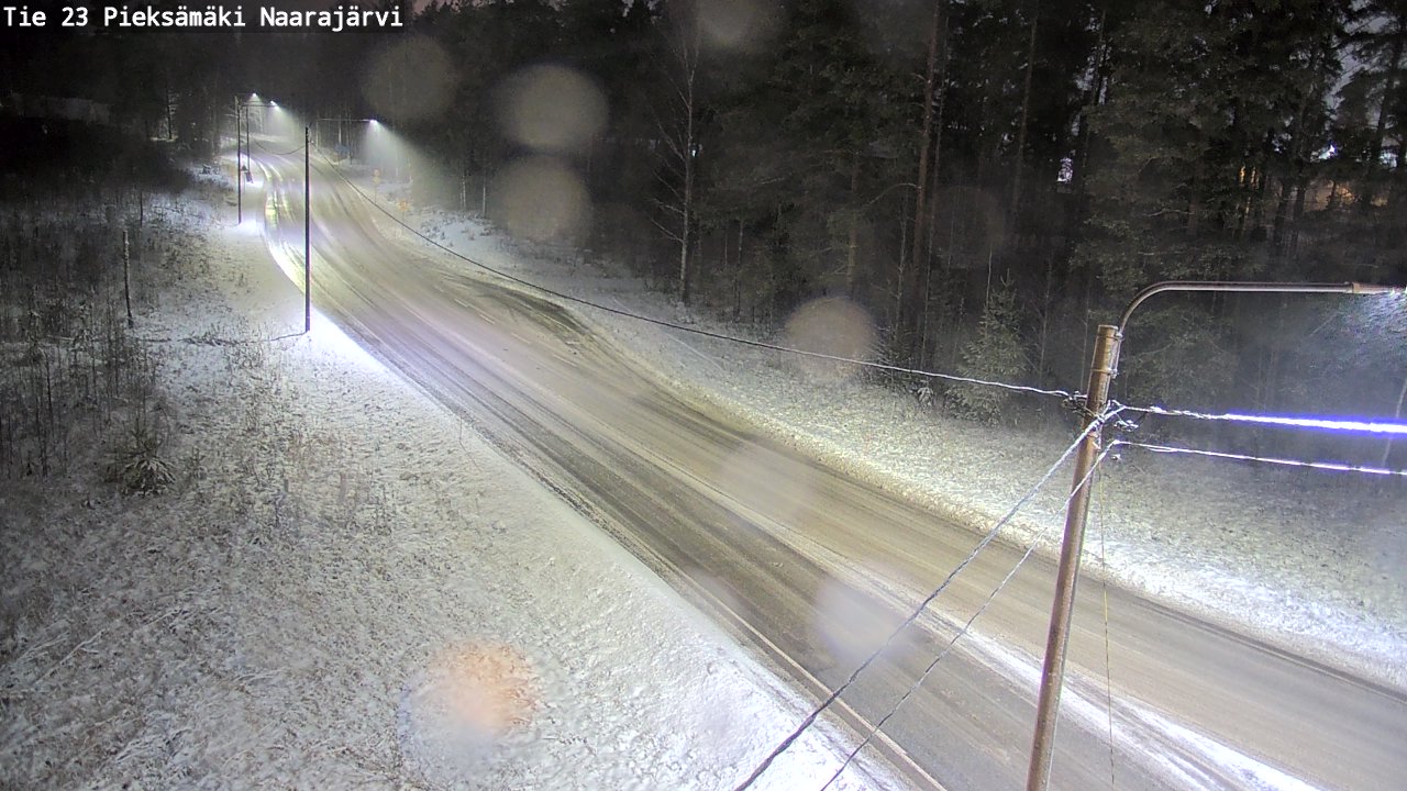 Weather Camera Image Väg 23 Pieksämäki, Naarajärvi, Pieksämäki, Etelä-Savo