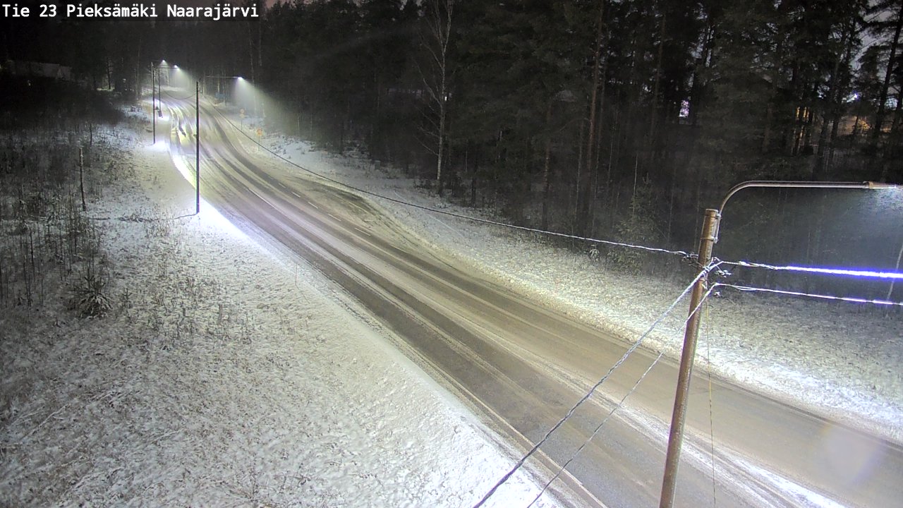 Weather Camera Image Väg 23 Pieksämäki, Naarajärvi, Pieksämäki, Etelä-Savo