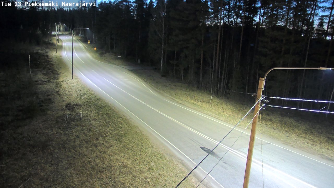 Weather Camera Image Väg 23 Pieksämäki, Naarajärvi, Pieksämäki, Etelä-Savo