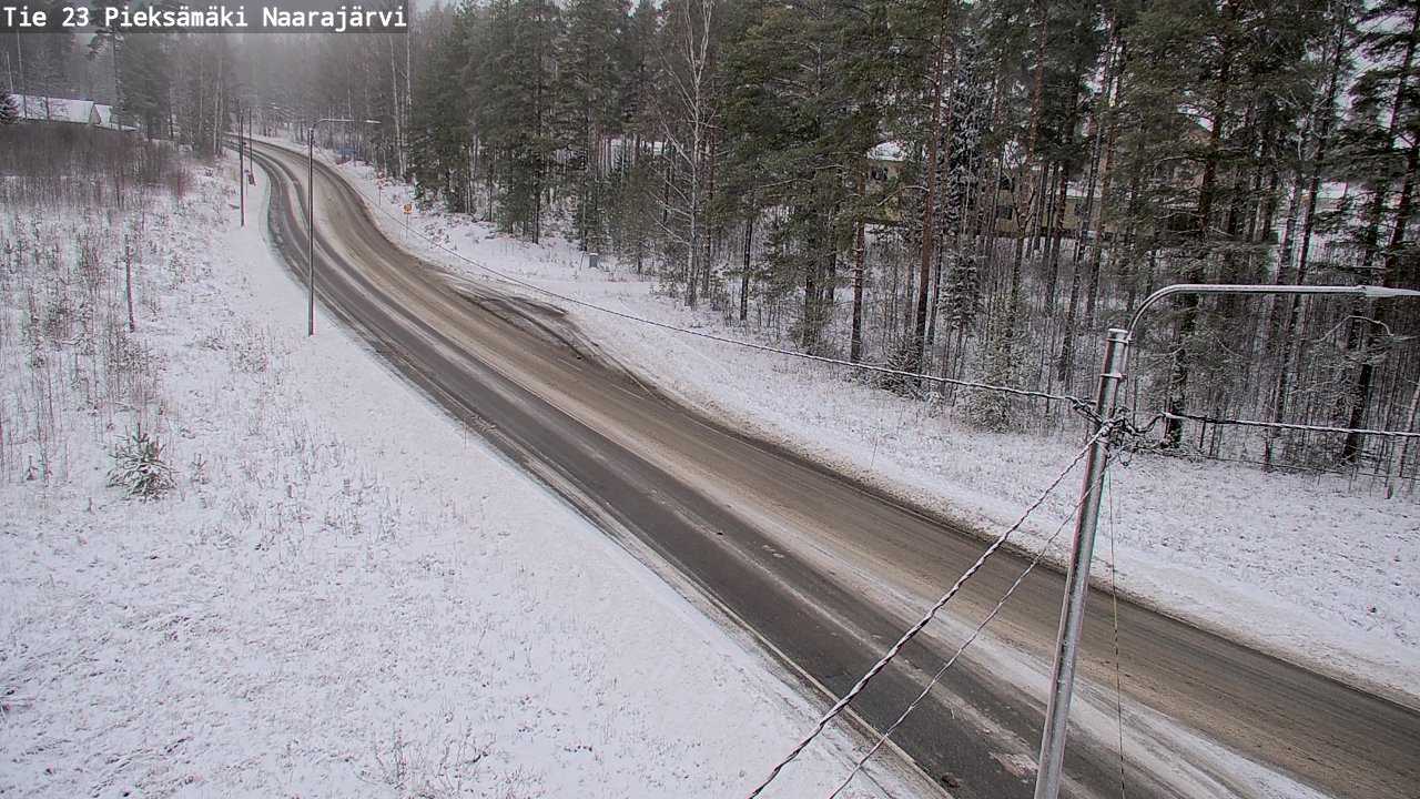 Weather Camera Image Väg 23 Pieksämäki, Naarajärvi, Pieksämäki, Etelä-Savo
