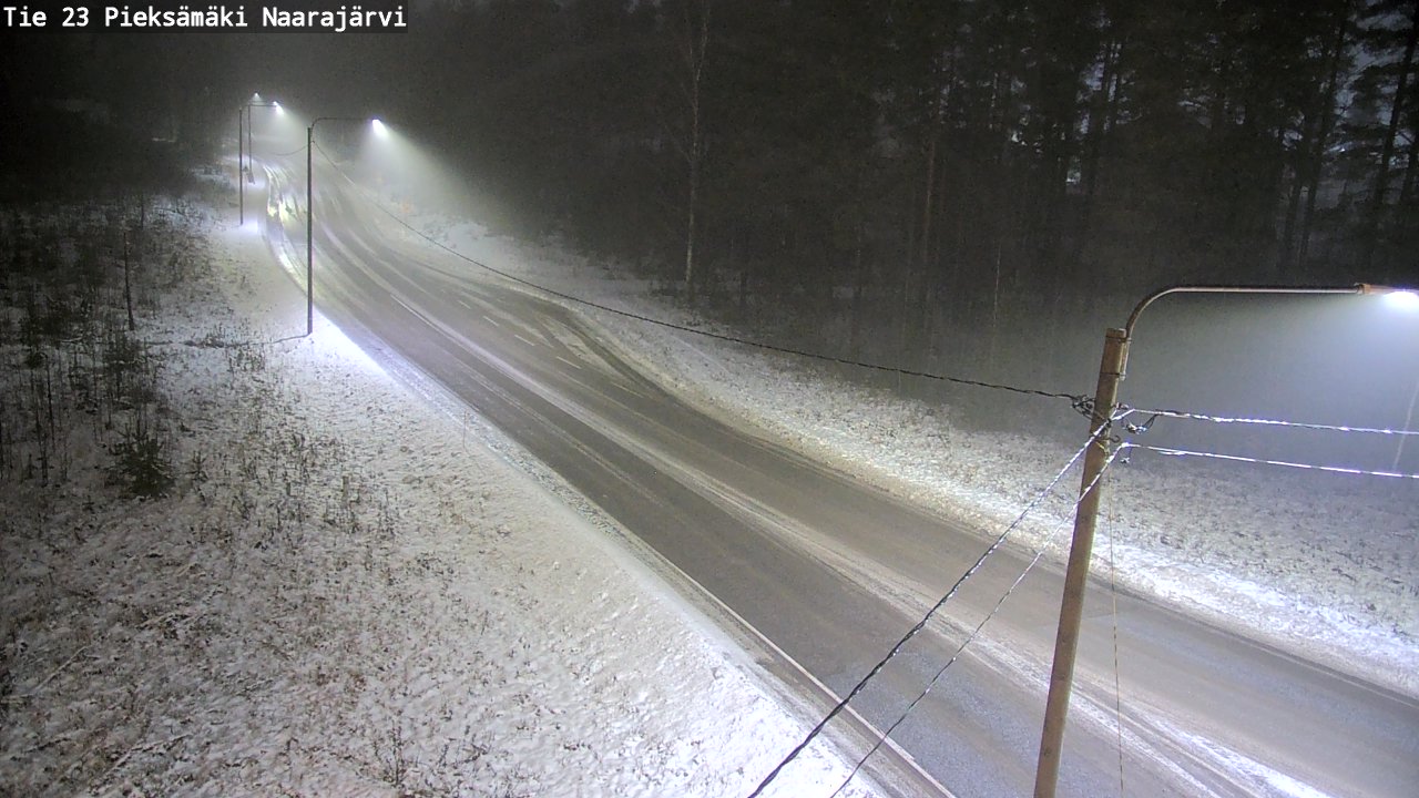 Weather Camera Image Väg 23 Pieksämäki, Naarajärvi, Pieksämäki, Etelä-Savo