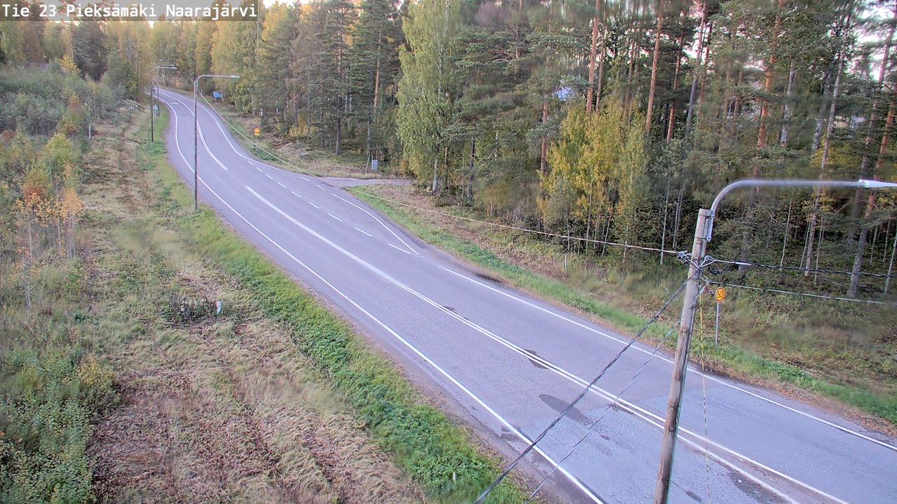 Weather Camera Image Road 23 Pieksämäki, Naarajärvi, Pieksämäki, Etelä-Savo