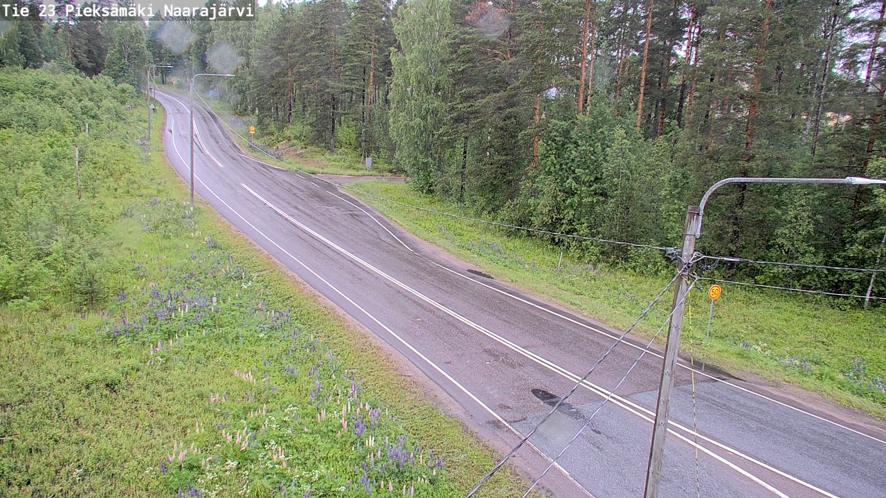 Weather Camera Image Väg 23 Pieksämäki, Naarajärvi, Pieksämäki, Etelä-Savo