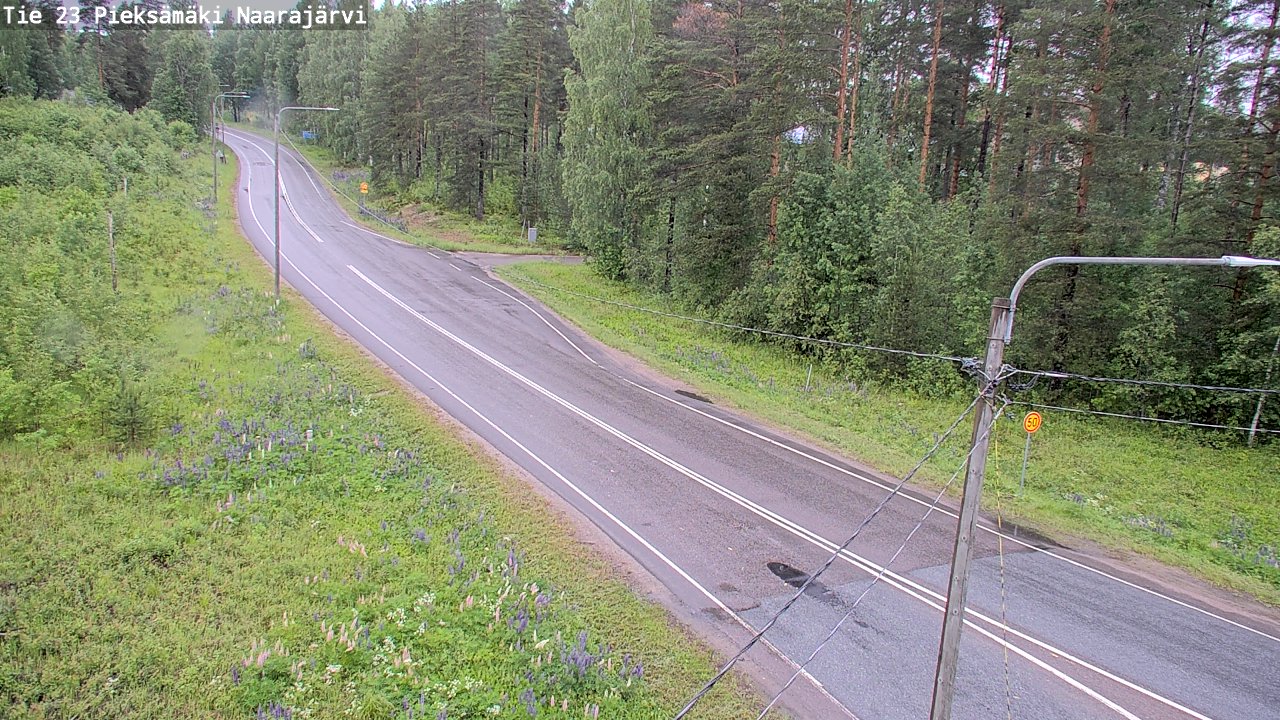 Weather Camera Image Väg 23 Pieksämäki, Naarajärvi, Pieksämäki, Etelä-Savo