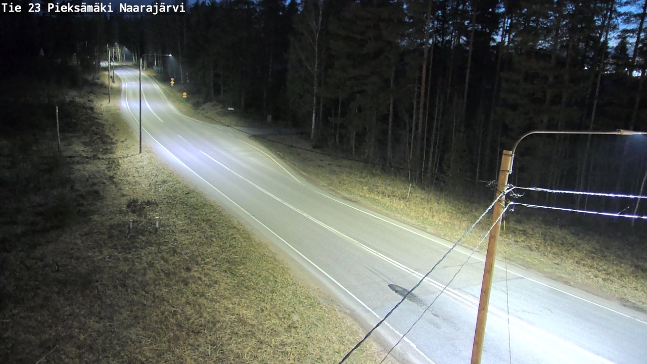 Weather Camera Image Road 23 Pieksämäki, Naarajärvi, Pieksämäki, Etelä-Savo