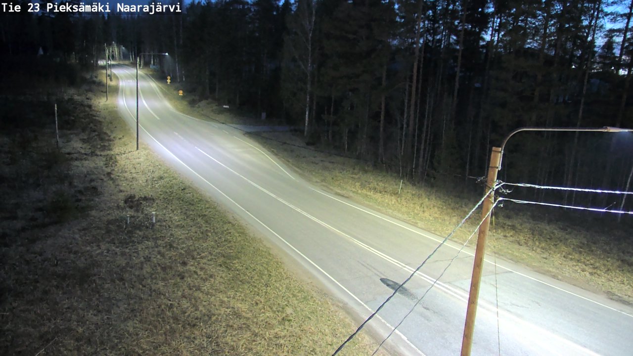 Weather Camera Image Road 23 Pieksämäki, Naarajärvi, Pieksämäki, Etelä-Savo