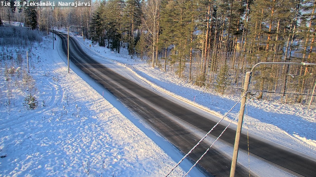 Weather Camera Image Road 23 Pieksämäki, Naarajärvi, Pieksämäki, Etelä-Savo