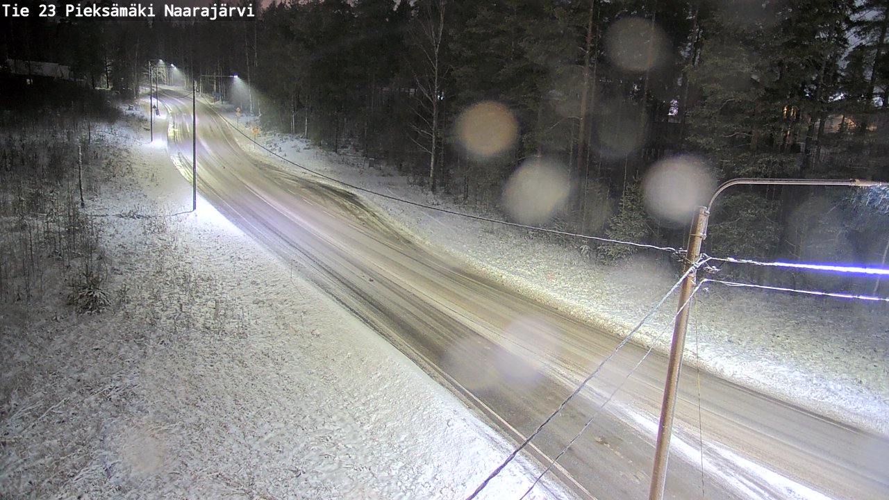 Weather Camera Image Väg 23 Pieksämäki, Naarajärvi, Pieksämäki, Etelä-Savo