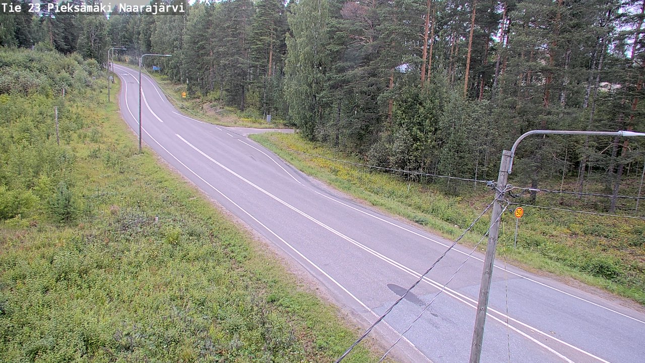 Weather Camera Image Väg 23 Pieksämäki, Naarajärvi, Pieksämäki, Etelä-Savo