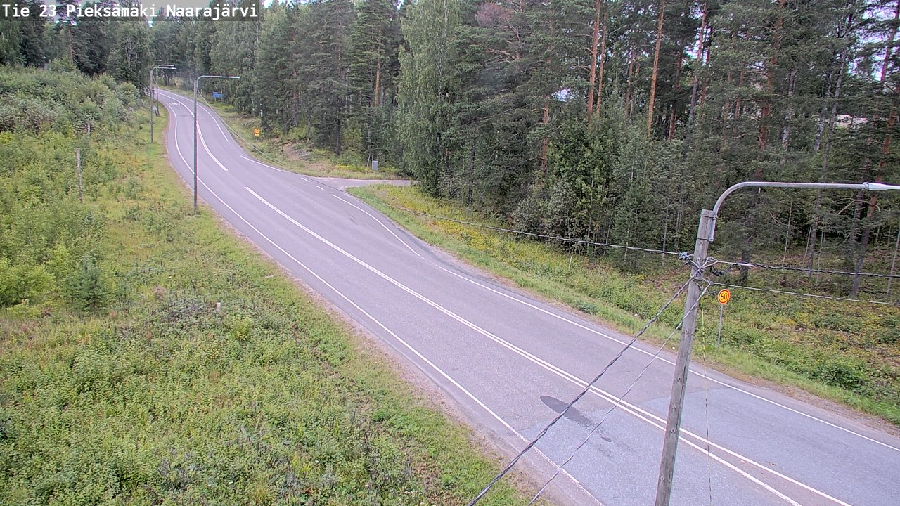 Weather Camera Image Väg 23 Pieksämäki, Naarajärvi, Pieksämäki, Etelä-Savo