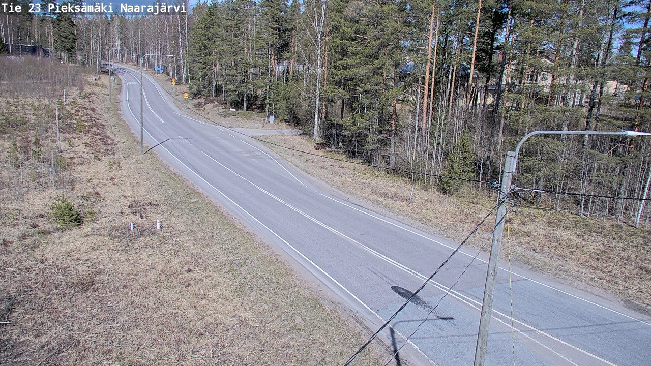 Weather Camera Image Väg 23 Pieksämäki, Naarajärvi, Pieksämäki, Etelä-Savo