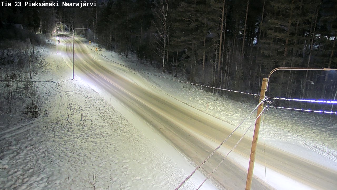 Weather Camera Image Road 23 Pieksämäki, Naarajärvi, Pieksämäki, Etelä-Savo