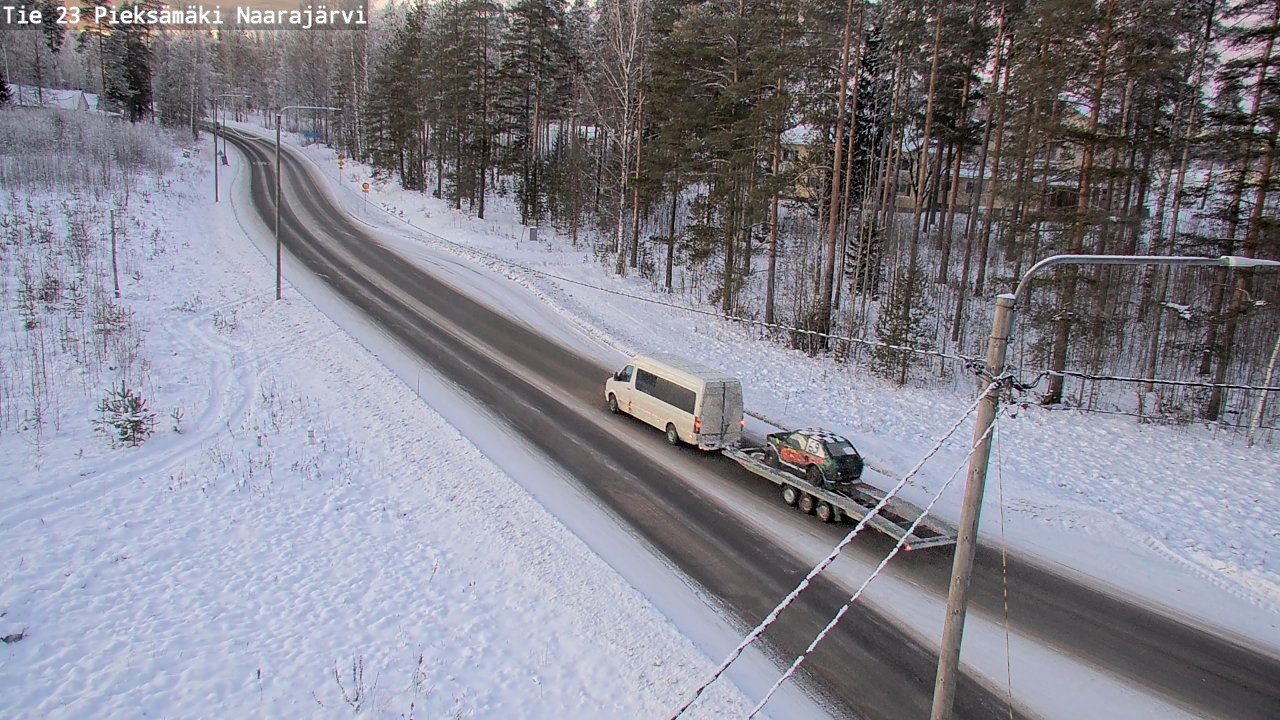 Weather Camera Image Road 23 Pieksämäki, Naarajärvi, Pieksämäki, Etelä-Savo
