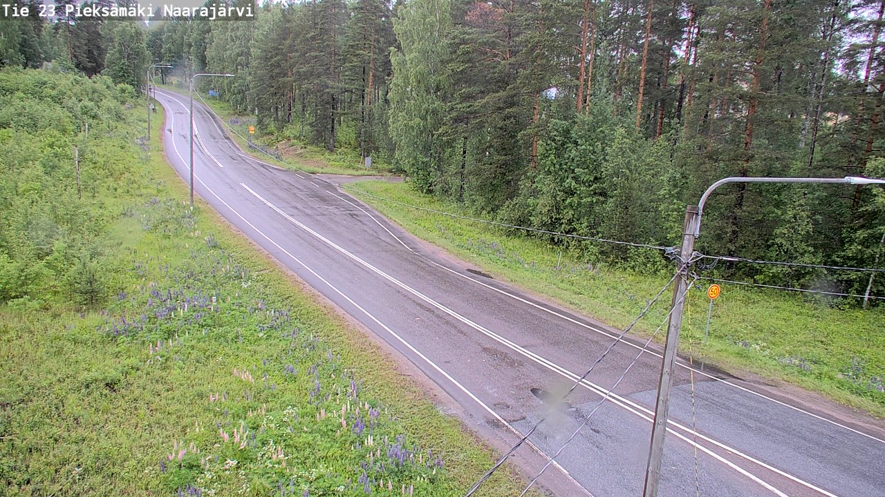 Weather Camera Image Väg 23 Pieksämäki, Naarajärvi, Pieksämäki, Etelä-Savo