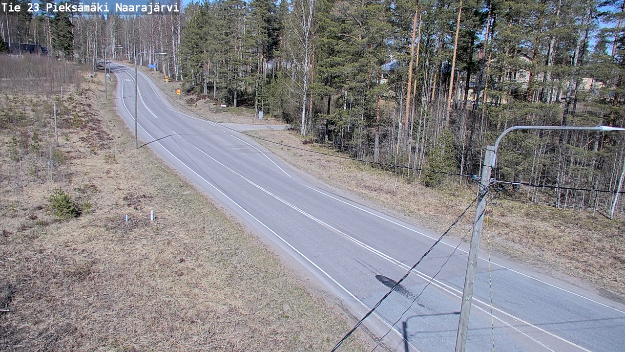 Weather Camera Image Väg 23 Pieksämäki, Naarajärvi, Pieksämäki, Etelä-Savo