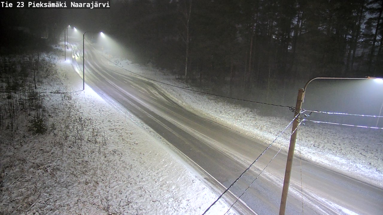 Weather Camera Image Väg 23 Pieksämäki, Naarajärvi, Pieksämäki, Etelä-Savo