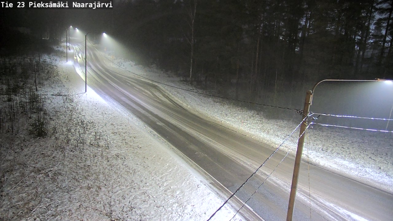 Weather Camera Image Väg 23 Pieksämäki, Naarajärvi, Pieksämäki, Etelä-Savo