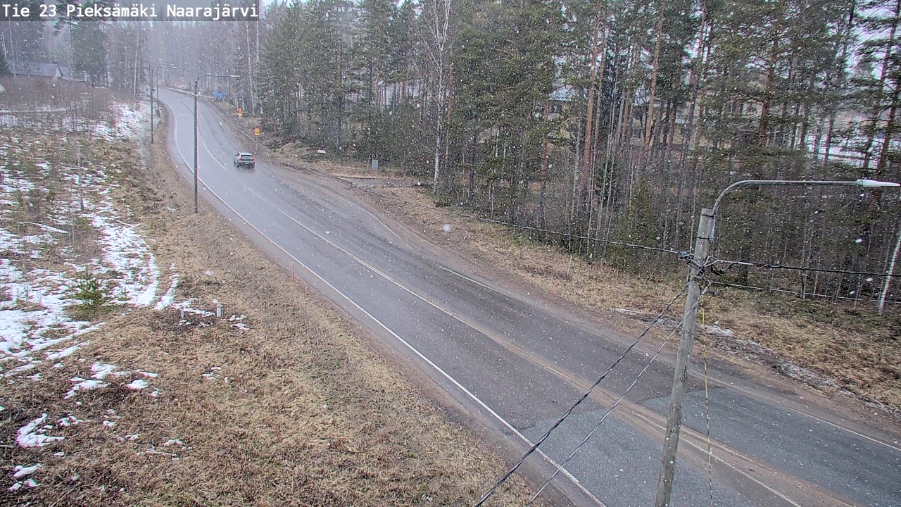 Weather Camera Image Väg 23 Pieksämäki, Naarajärvi, Pieksämäki, Etelä-Savo