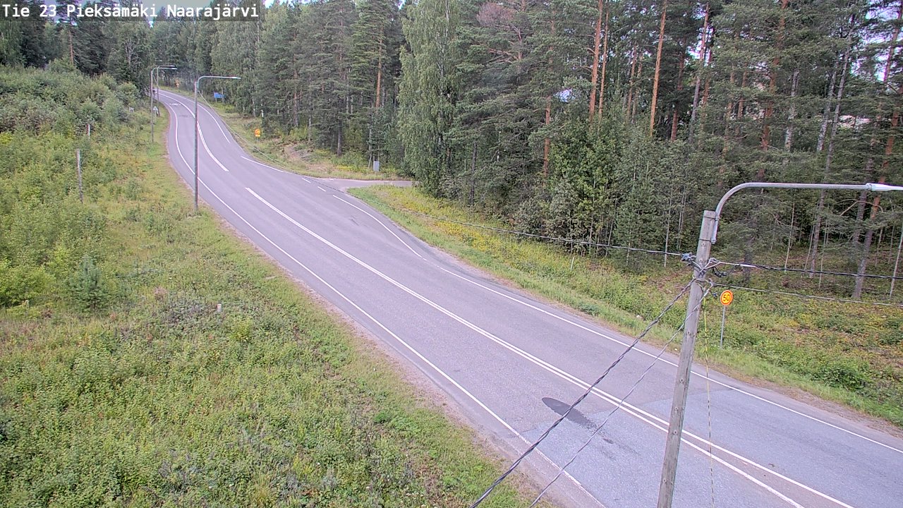 Weather Camera Image Väg 23 Pieksämäki, Naarajärvi, Pieksämäki, Etelä-Savo