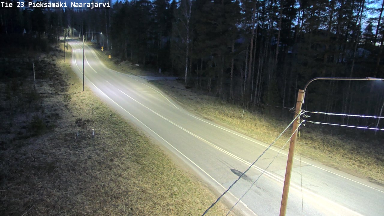 Weather Camera Image Road 23 Pieksämäki, Naarajärvi, Pieksämäki, Etelä-Savo