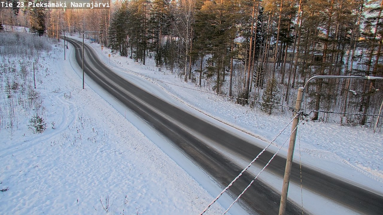 Weather Camera Image Road 23 Pieksämäki, Naarajärvi, Pieksämäki, Etelä-Savo