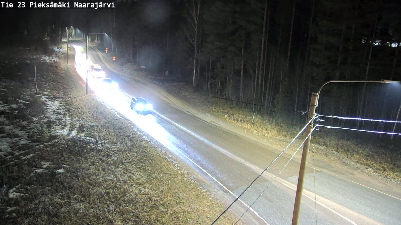 Weather Camera Image Väg 23 Pieksämäki, Naarajärvi, Pieksämäki, Etelä-Savo