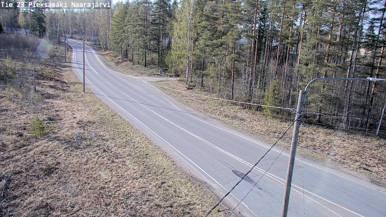 Weather Camera Image Väg 23 Pieksämäki, Naarajärvi, Pieksämäki, Etelä-Savo