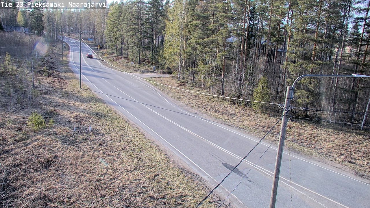 Weather Camera Image Väg 23 Pieksämäki, Naarajärvi, Pieksämäki, Etelä-Savo
