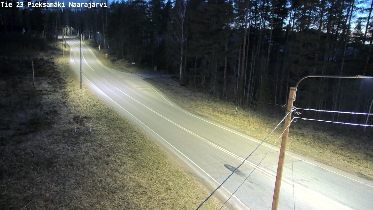 Weather Camera Image Väg 23 Pieksämäki, Naarajärvi, Pieksämäki, Etelä-Savo