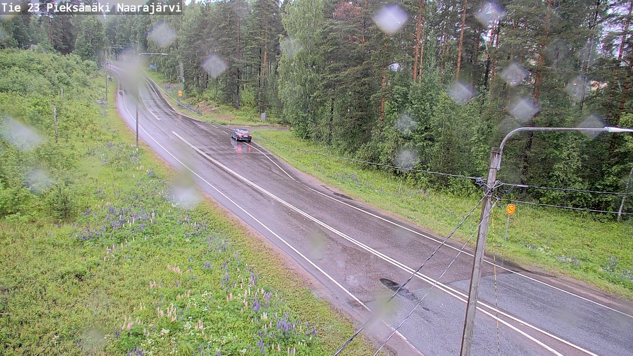 Weather Camera Image Väg 23 Pieksämäki, Naarajärvi, Pieksämäki, Etelä-Savo