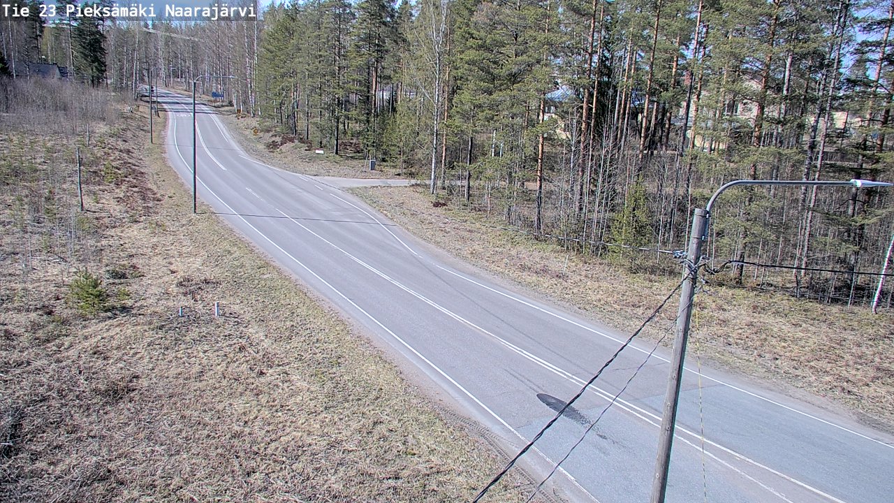 Weather Camera Image Väg 23 Pieksämäki, Naarajärvi, Pieksämäki, Etelä-Savo