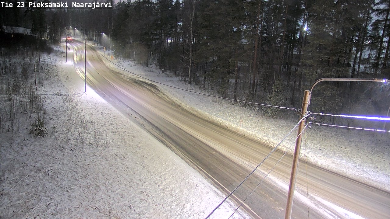 Weather Camera Image Väg 23 Pieksämäki, Naarajärvi, Pieksämäki, Etelä-Savo